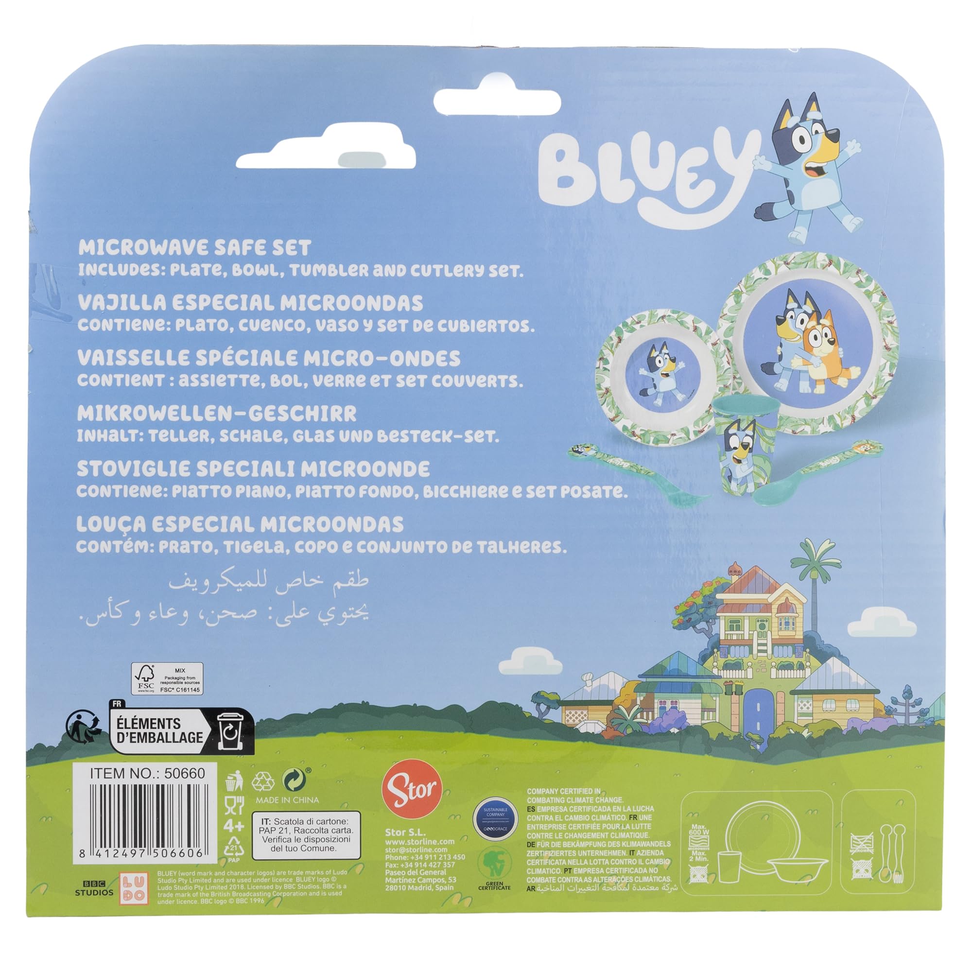 Amazon | Bluey Reusable Microwaveable Kids Tableware Set - Cup
